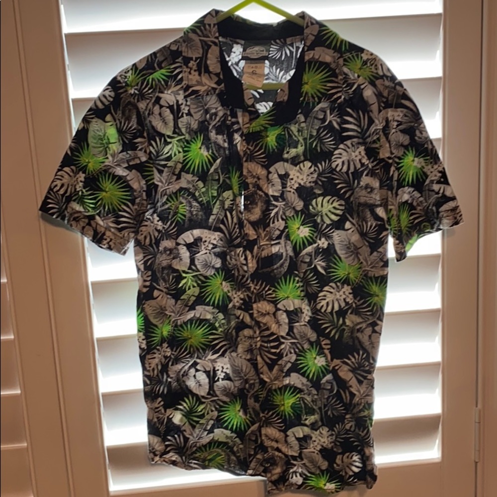 Boys Jurassic world button up